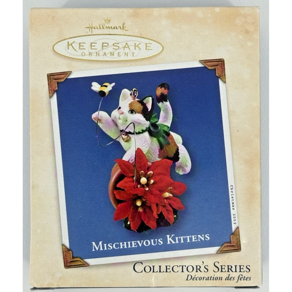 2002 MISCHIEVOUS KITTENS Hallmark Keepsake 4th in Series New